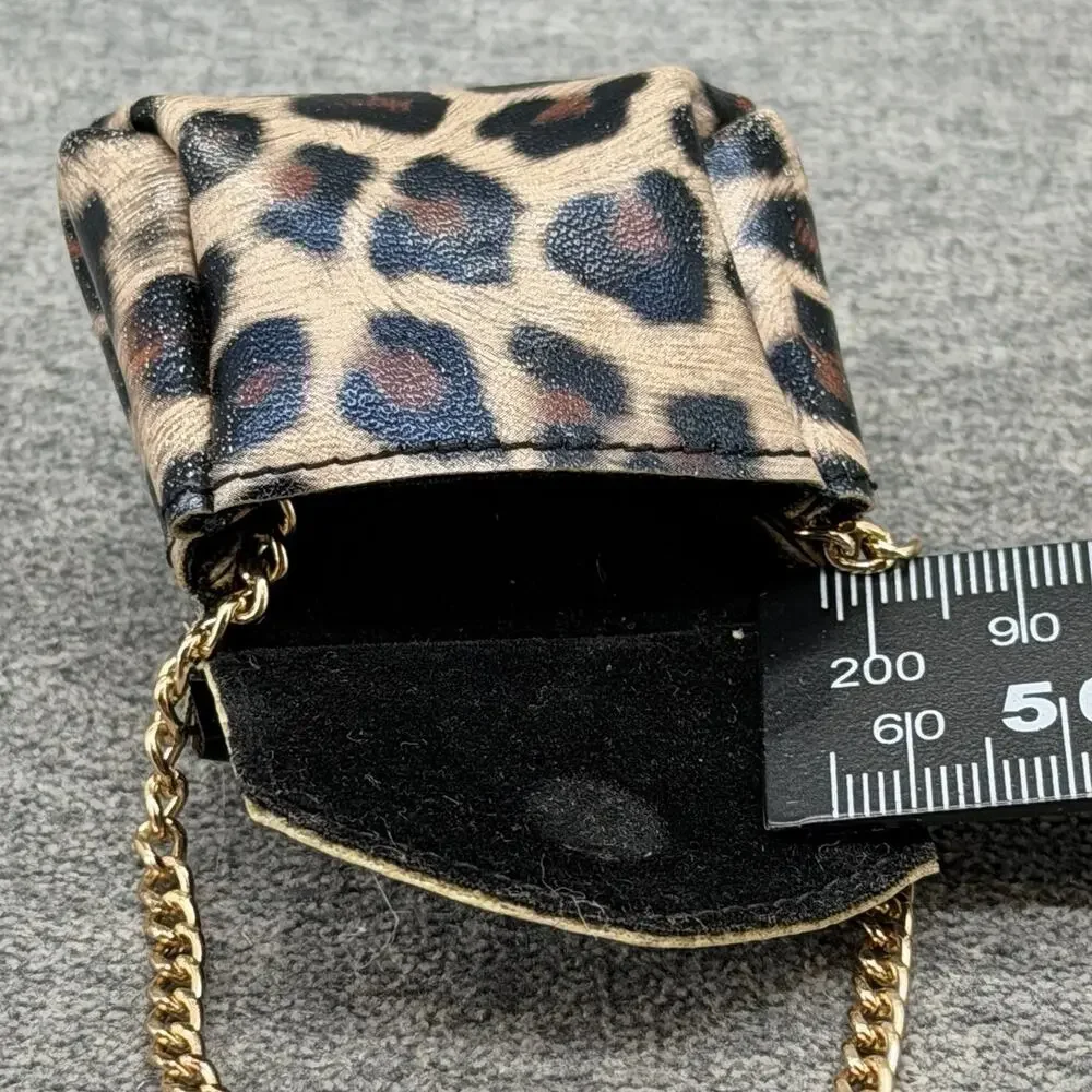 ZURU Mini Brands Fashion Series 1 Leopard Print Purse Chain Doll Handbag HTF